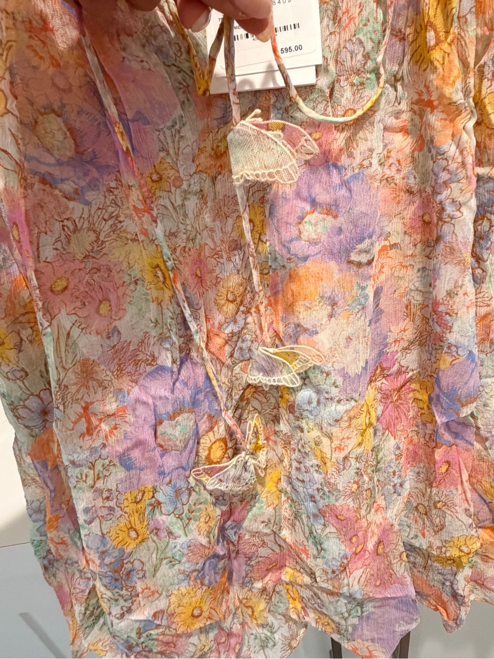 Zimmermann Butterfly Floral Print Top - Picture 6 of 6